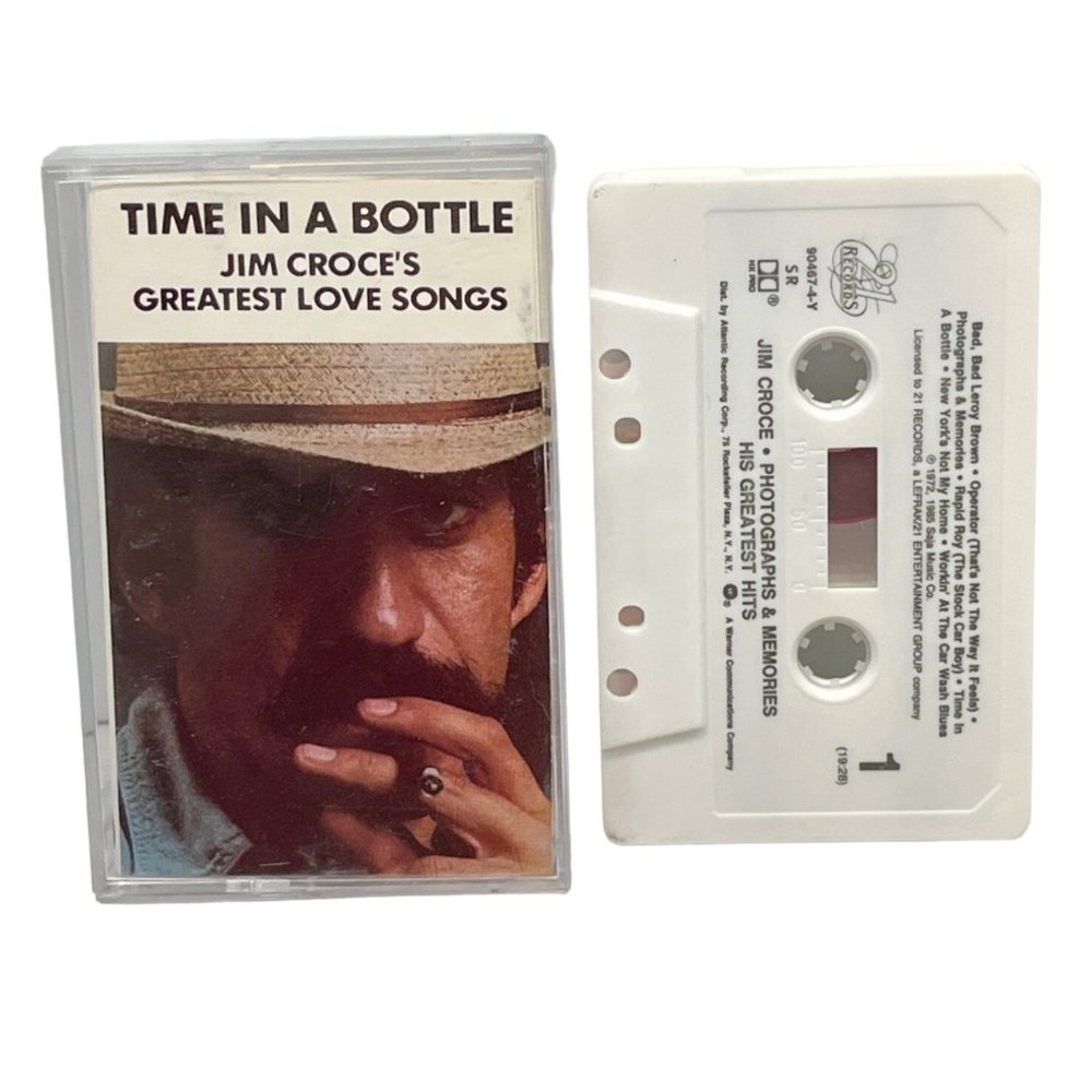 Jim Croce Time in a Bottle Cassette Pop Greatest Love Songs 1976